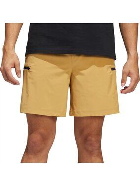 Adidas Mens Woven Utility Multi Sport Shorts HI3131 Golden Beige Size XS X-Small